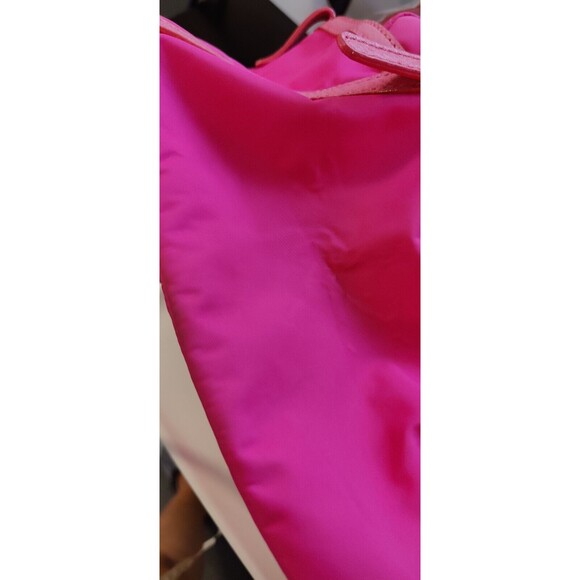 Kate Spade Pink/Fuchsia Purse Handbag Double Strap Short Drop Faux Leather Trim - Picture 11 of 16